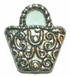 Metall väska silver
