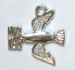 Metall brevduva silver