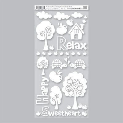 MÖNSTRADE PAPPER - My little shoebox - Turtles and Trees/overlay