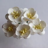 IVORY CHERRY BLOSSOM MULBERRY PAPER FLOWERS