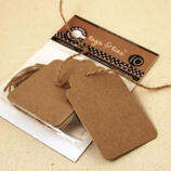CA Tags & Ties Scallop - Kraft