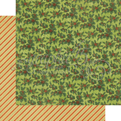 MÖNSTRADE PAPPER - Graphic 45 - Christmas Emporium-Tis the Season