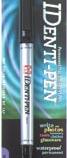 IDenti-Pen Permanent Dual-Point Pen