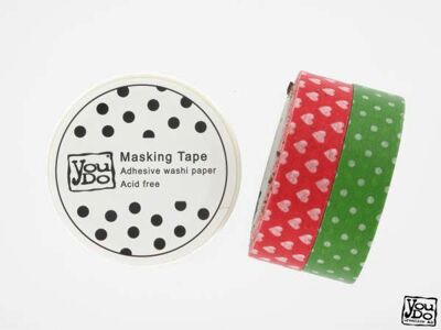 DEKORATIONER - WASHI TEJP - YoyDo Washi Tape 15mmx10m 2pack Ueno