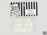 YD Pearl Hearts Creme 36pcs