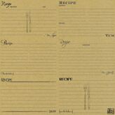 YCA Cardstock Black & Kraft Recipe Cards # 