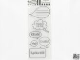 YD Clearstamps Pratbubblor 7x16cm