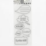 YD Clearstamps Pratbubblor 7x16cm