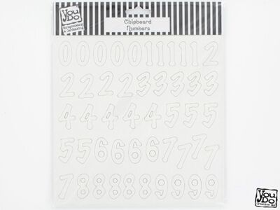 DEKORATIONER - Alfabet - YD Chipboard Numbers