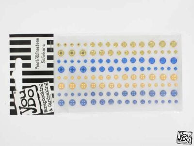 YOU DO -  YD Pearl/Rhinestonestickers Sverige 120pcs