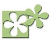 Papershapers flower power, small