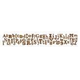 Sizzix Sizzlits Decorative Strip Alphabet Die - Alphabetical