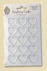 EC Bubble Caps Clear Heart 25