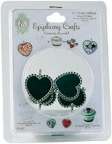 Epiphany Crafts Metal Brad Settings Heart 25,