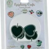 Epiphany Crafts Metal Brad Settings Heart 25,