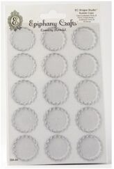 EC Bubble Caps Clear Scalloped Circles25
