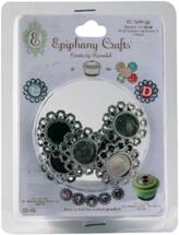 Epiphany Crafts Metal Brad Settings Round 14