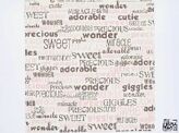 Canvas Corp- Pink and Chocolate Words