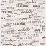 Canvas Corp- Pink and Chocolate Words