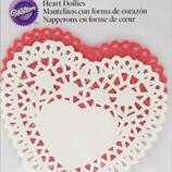 Heart Doilies 4" Assorted 12/Pkg