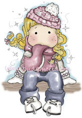  SPECIAL STAMP Winter Skating Tilda