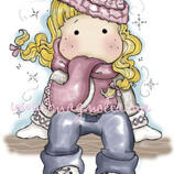  SPECIAL STAMP Winter Skating Tilda