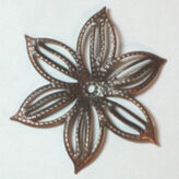 Metall blomma koppar