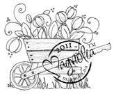 Tulip Wheel barrow