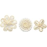 Blommor, 25-30 mm, cream, 9 mixade