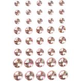 Rhinstenar, 6+8+10 mm, pink, 40 mixade