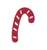 Quickutz 2x2 Candy Cane RS-0982