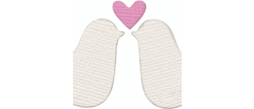 Quickutz 2x2 love birds die RS-0951