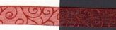 Organza med swirlar red/red