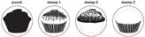 Cupcake stamp and punch