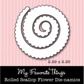 Die-namics Rolled Scallop Flower