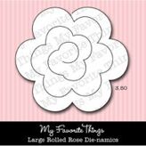 Die-namics Large Rolled Rose