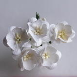 WHITE CHERRY BLOSSOM MULBERRY PAPER FLOWERS