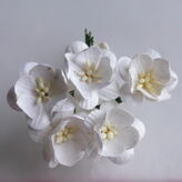 WHITE CHERRY BLOSSOM MULBERRY PAPER FLOWERS