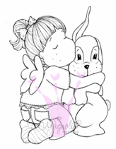 EC09 Tilda Hugging Bunny MINI